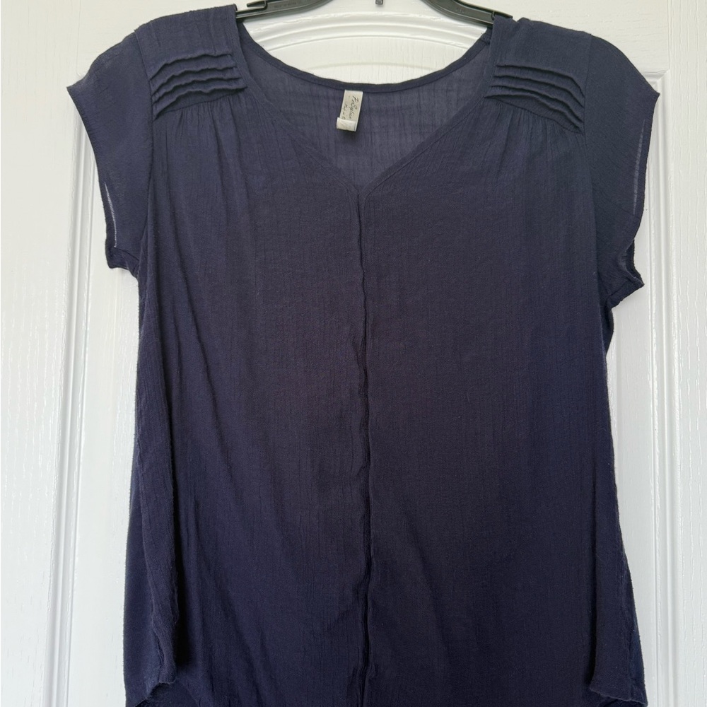 PerSeption Concept Navy Blue Blouse